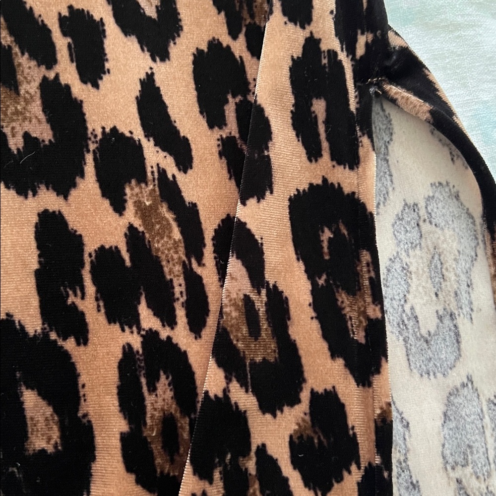 Taylor Black and Tan Animal Print Midi Maxi Dress - Picture 5 of 7